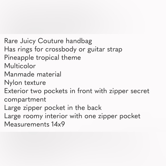 Rare Juicy Couture Handbag - Picture 9 of 9